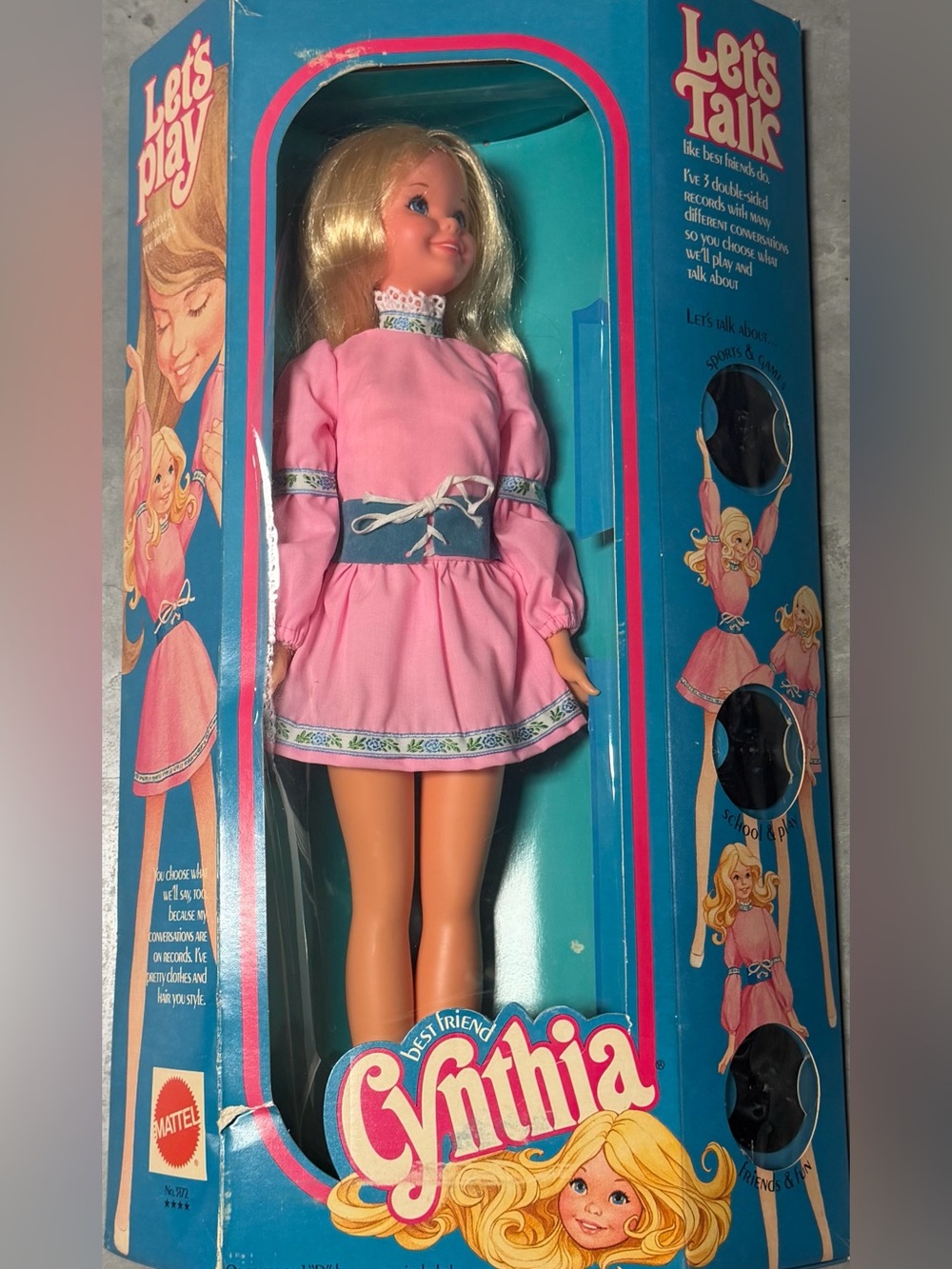 Mattel Best Friend Cynthia 1971 Talking Doll NIB